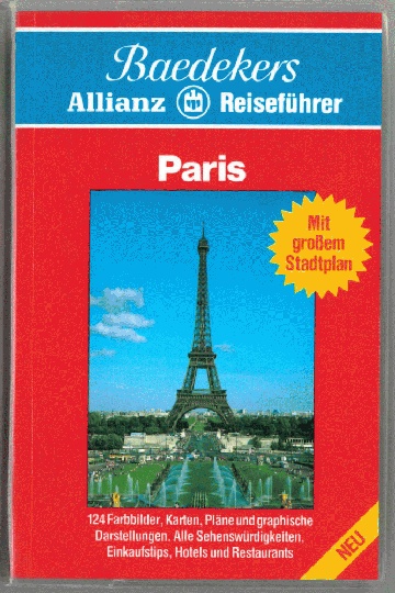 Wanted: Baedeker Allianz Travel Guide Paris 6th edition from 1992